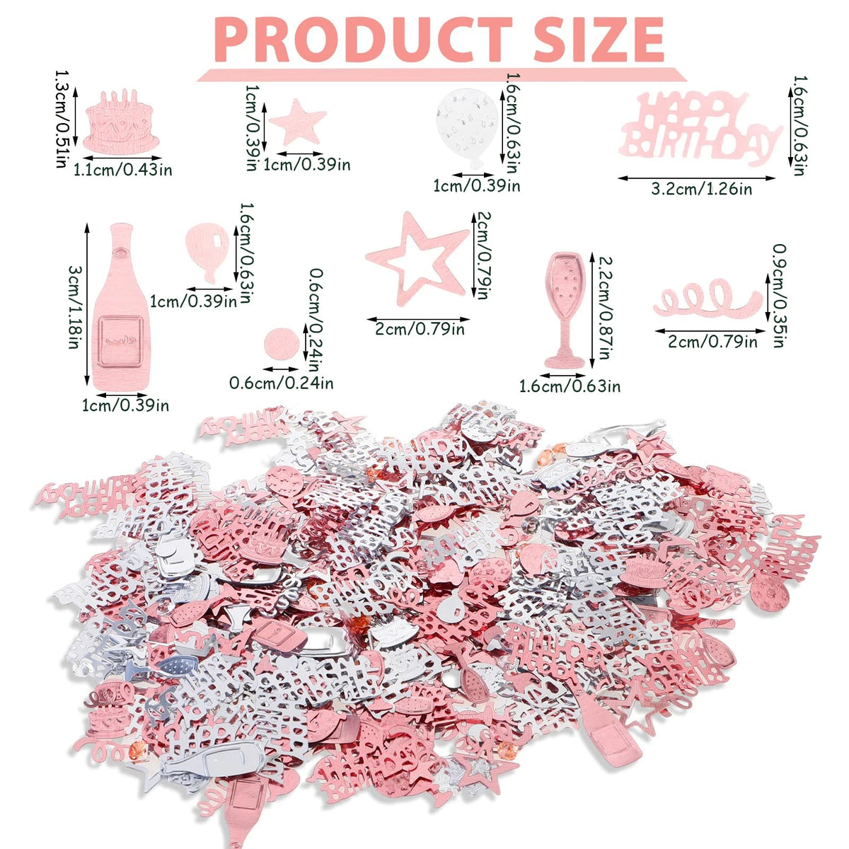 1bag Glitter Rose Gold and Silver Confetti Birthday Supplies Wedding Throw Baby Shower Party Wedding Ceremony Throw Supplies Good Vibrations