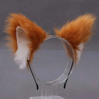 Lolita Animal Cat Fox Ear Hair Hoops Cosplay Faux Fur Hairband GOOD Vibrations