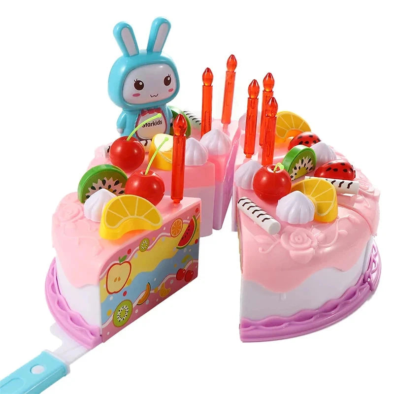 Children Pretend Goodies Play Simulated Kitchen Toys Plastic Cutting Food Kids Toy Object Cognition Boys Girl Birthday Gifts TMZ Good Vibrations