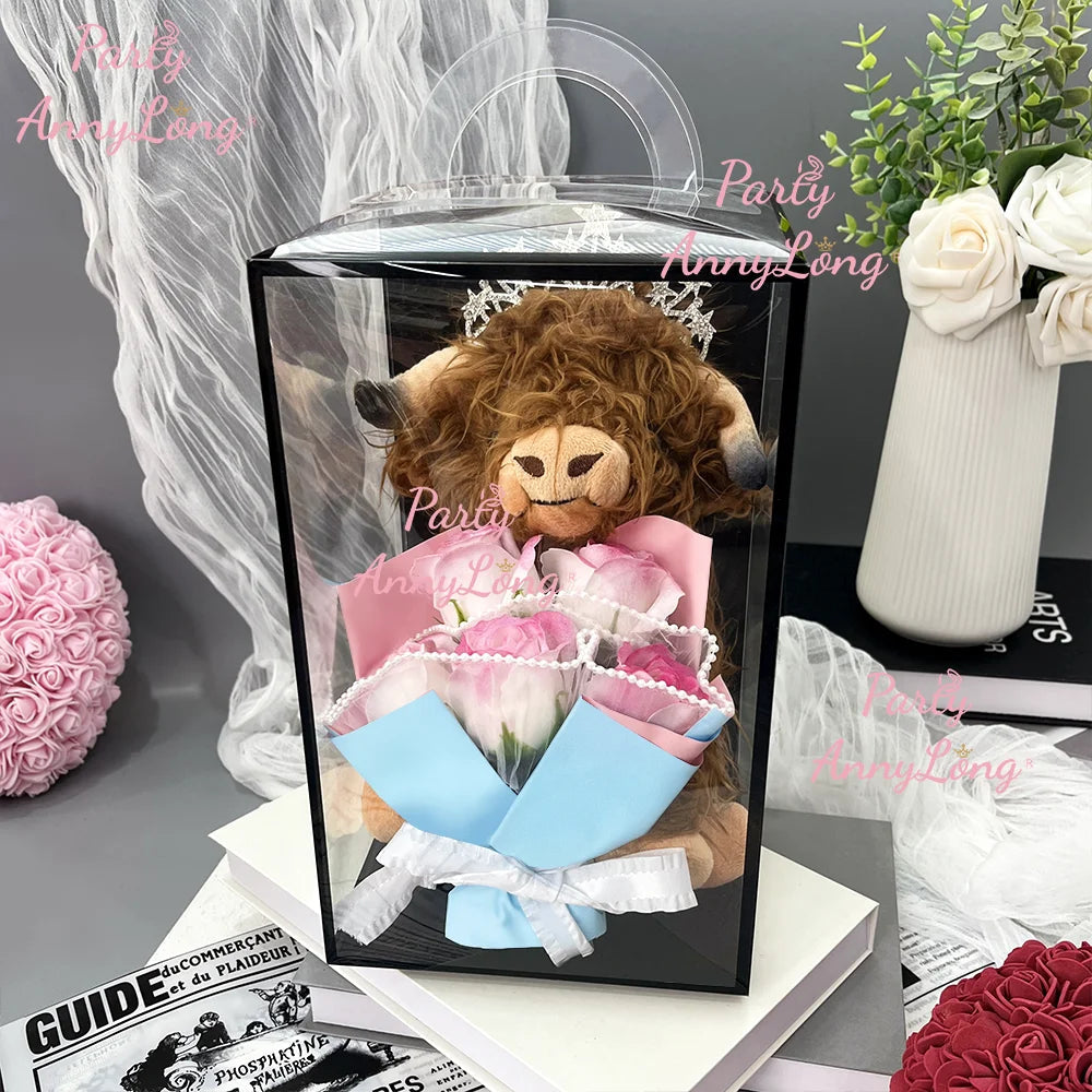 Artificial Flowers Cows Embracing Flowers Wedding Decorations Supplies Just Married Gifts Fake Flower Wedding Decorations Good Vibrations