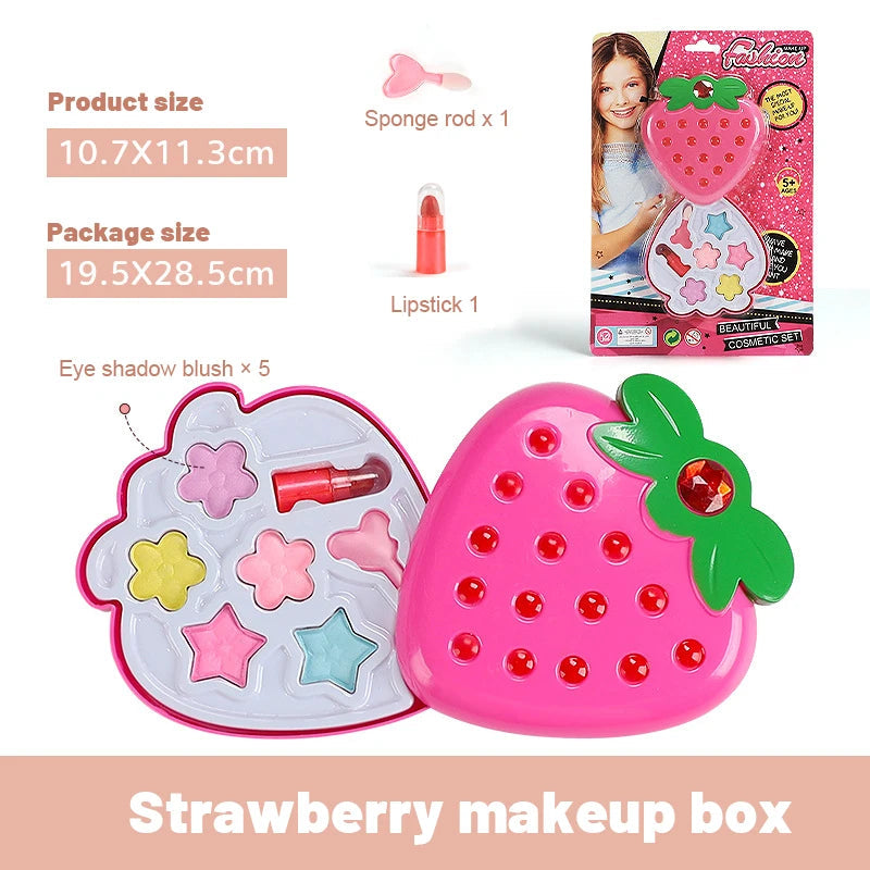 Girls Make Up Set Toys Beauty Makeup Tools Children Pretend Play Toys Safe Non Toxic Dressing Cosmetic Nail Polish Toys Gifts Good Vibrations