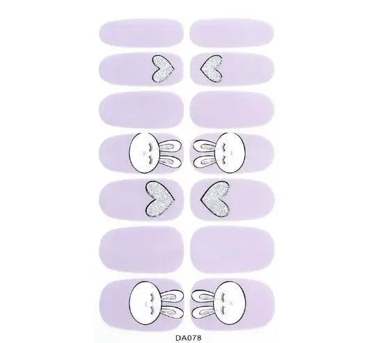 Nail Stickers DIY Decals For Nail Art Wraps Women Beauty Full Cover Nail Manicures Decorations Uñas Postizas Press On Nails Good Vibrations
