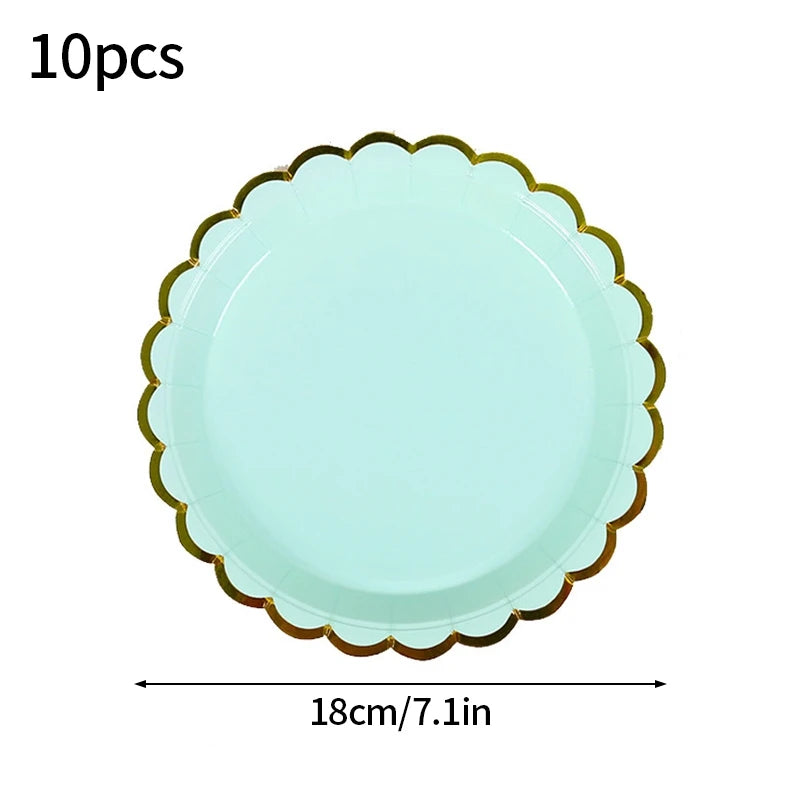 24pcs 7/9inch Pink Daisy Theme Disposable Tableware Flower Plate Napkin Straws Banner Birthday Party Baby Shower Wedding Decor Good Vibrations