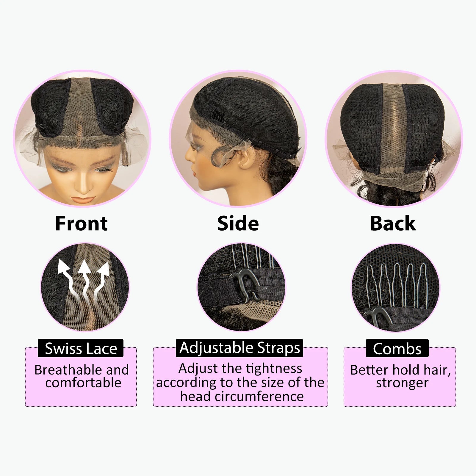 Synthetic Goddess Braided Wigs Cornrow Braided Wigs with Baby Hair Braids Wigs for Women Daily Use Knotless Wigs Good Vibrations