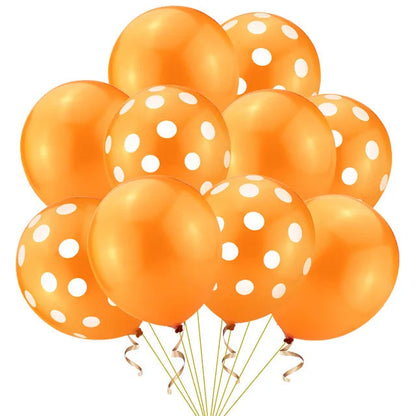 20pcs Polka Dot Balloons Globes 12Inch Pink Blue Latex Polka Dot Balloon Multicolor Wedding Birthday Party Festival Decoration Good Vibrations
