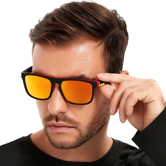 4 PCS  Fashion Vintage Classic stripe design Sports Sunglasses Men Women Fishing Brand Designer Sun Glasses Man Eyewear UV400 Good Vibrations