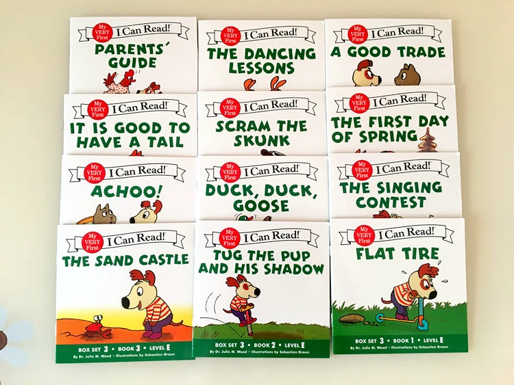 I Can Read Phonics 12 Books/Set My Very First Picture Books English Story Pocket Book for Children Kids Baby Montessori Reading Good Vibrations