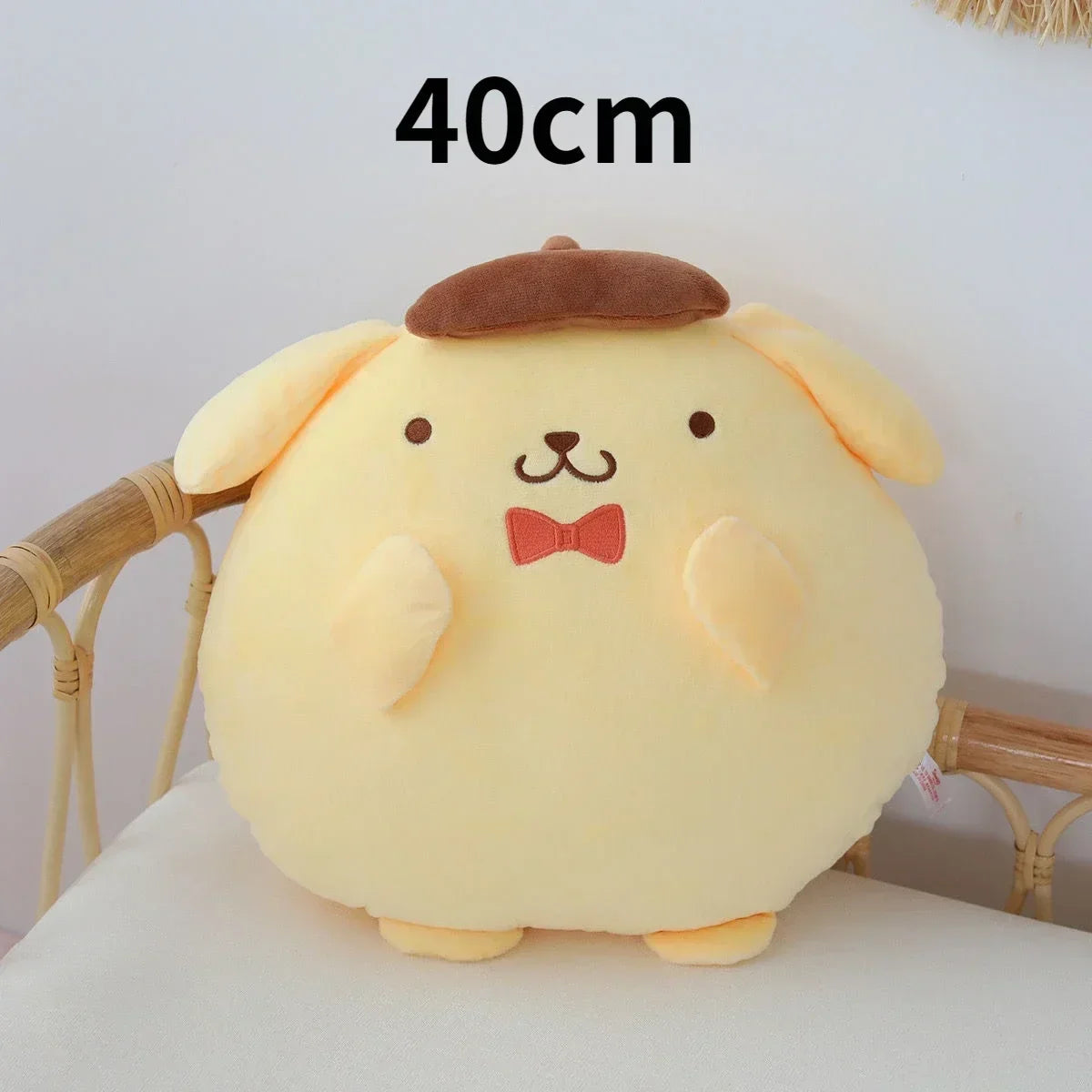 Sanrio Pom Purin Sitting Large Cute Plush Doll Japanese Genuine Pillow Gift Kids Kawaii Sanrio Plush Merch Good Vibrations