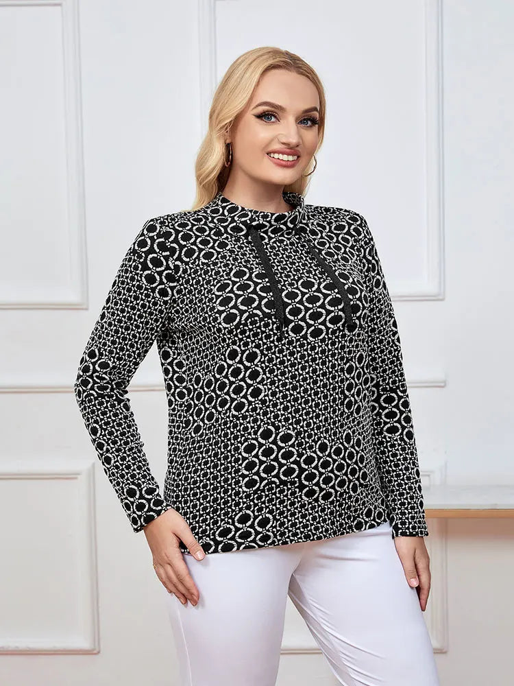 Womens plus size woven round neck shirt belongs to the category of womens clothing Good Vibrations