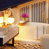 DIY Doll House Miniature Dollhouse With Furnitures Wooden House Miniaturas Toys For Children New Year Christmas Gift A Good Vibrations