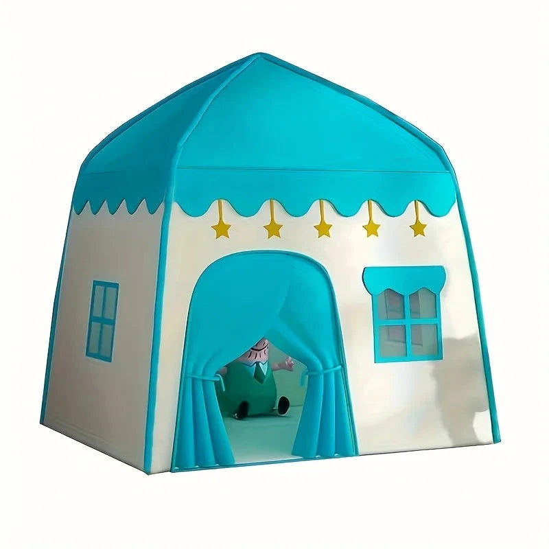 Children Flower Princess Castle Play Tent Foldable Indoor Outdoor Toy House Gift for Girls Boys Birthday Party Playtime Fun Good Vibrations
