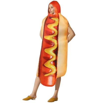 Halloween party costumes, hot dogs cosplay costumes stage performance costumes jumpsuits performance costumes Good Vibrations