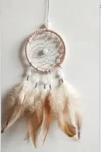 Car Ornament Interior Accessories Dream Catcher Car Pendant for Girls Feather Crystal Mirror Hanging Pendant Home Decor Lucky Good Vibrations