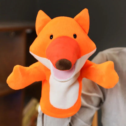 Stuffed Plush Animals Toys Hand Finger Puppet Kawaii Dolls Educational Baby Toys Learning & Education Monkey Tiger Children Gift Good Vibrations
