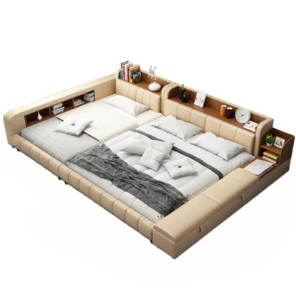 Headboards Double Bed Waterproof Minimalist Multifunctional Luxury Bed Japanese Nightstands Mobili Per La Casa Bedroom Furniture Good Vibrations