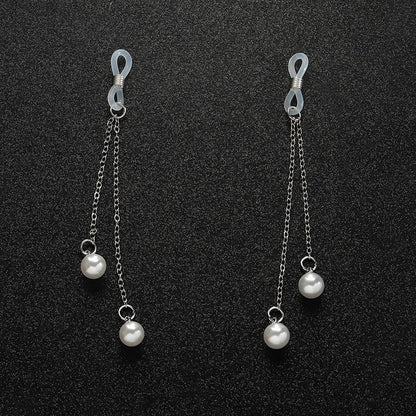 1 Pair Sexy Vintage Pearl Pendant Nipple Clip Chest Chain Suitable For Wearing At Nightclubs Parties And Valentine's Day Good Vibrations