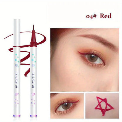 Red Matte Eyeliner Pencil Long Lasting Eye Makeup Liquid Eyeliner Waterproof Eyeliner Pen Eye Cosmetics Makeup Tools Good Vibrations