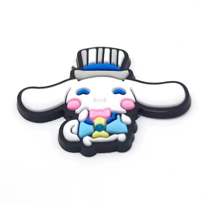 Sanrio Anime Hello kitty Kuromi Pochacco Shoe Charms for Clogs Bag Crocs Sneakers Shoe Decorations Bag Decors Good Vibrations