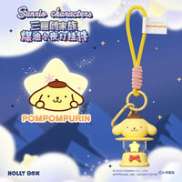 New Sanrio Night Light Pendant Toys Anime Kuromi Pochacco Cinnamoroll Melody Keychain Ornaments For Kids Christmas Present Good Vibrations