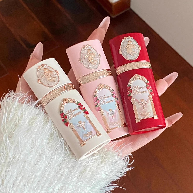 Flower Knows Strawberry Cupid Liquid Blush Long-lasting Moisturizing Easy Makeup Blush Creamy Liquid Blusher Good Vibrations