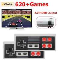 Handheld Family Recreation Video Console AV Output Retro Built-in 620 Classic Games Dual Gamepad Gaming Player  Toys Holiday Gif Good Vibrations