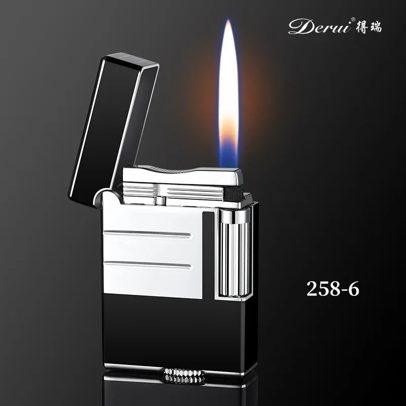 Metal Stripe Loud Lighter Unusual Lighters Cigarette Lighter Creative Wheel Lighter Butane Gas Lighter Open Fire Square Lighter Good Vibrations Adult Super Store