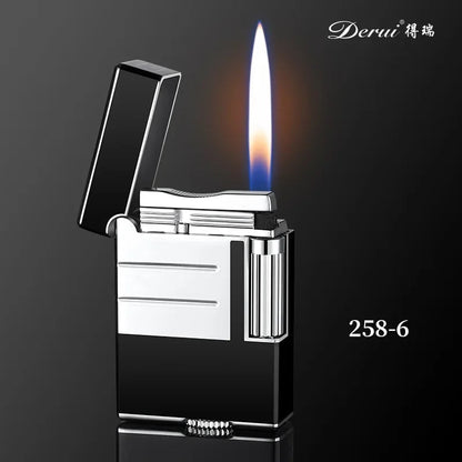 Metal Stripe Loud Lighter Unusual Lighters Cigarette Lighter Creative Wheel Lighter Butane Gas Lighter Open Fire Square Lighter Good Vibrations Adult Super Store