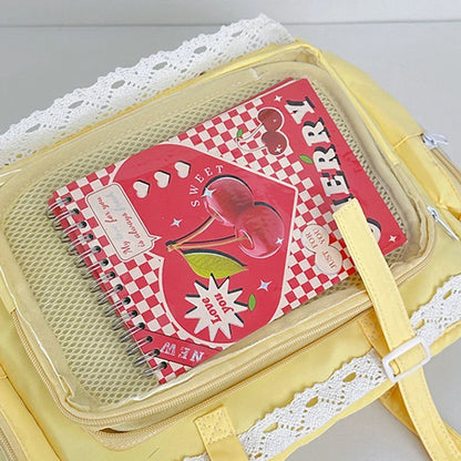Large Capacity Ita Bag Anime Two-dimension Lolita Tote Bag Clear Window Crossbody Shoulder Bag Handbag Gift For Friends Good Vibrations