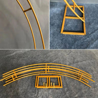 Wedding Flower Backdrop Stand Double Tube Arch Round Frame high quality Suitable for Wedding outside Photocall Background Decor Good Vibrations
