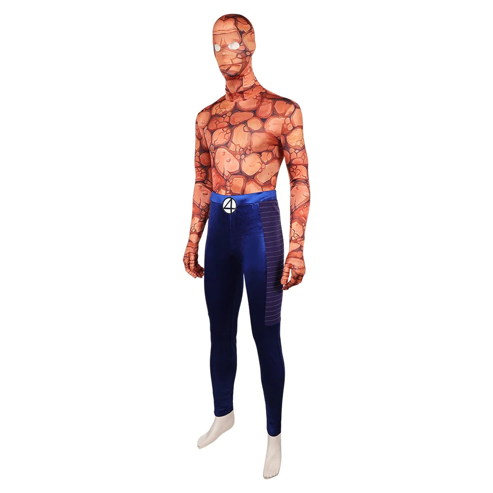 Fantastic Cosplay Four The Thing Costume Ben Roleplay Grimm Top Headgear Pants Outfits Halloween Carnival Party Disguise Suit Good Vibrations