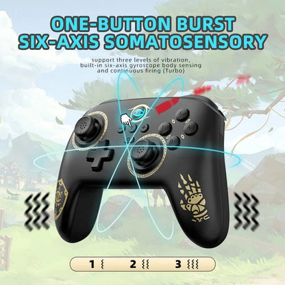 Switch Pro Gamepad Wireless Gaming Controller for Nintend Switch OLED/Lite Joystick For Steam Yuzu Controle PC Good Vibrations