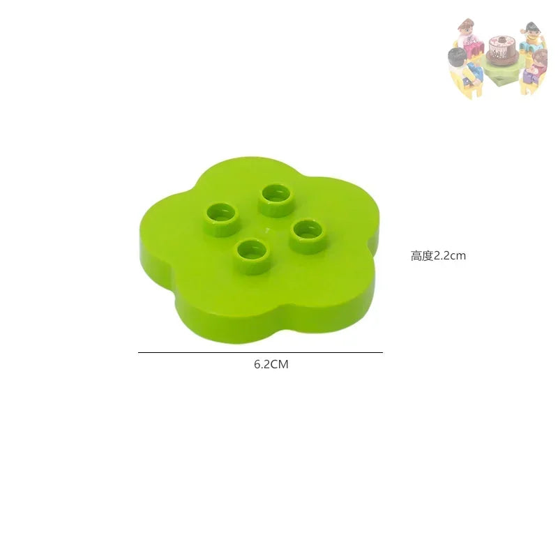 Big Building Blocks Play House Furniture Accessories Indoor Utensil Bed Compatible Large Bricks Assemble Toys Children Kids Gift Good Vibrations