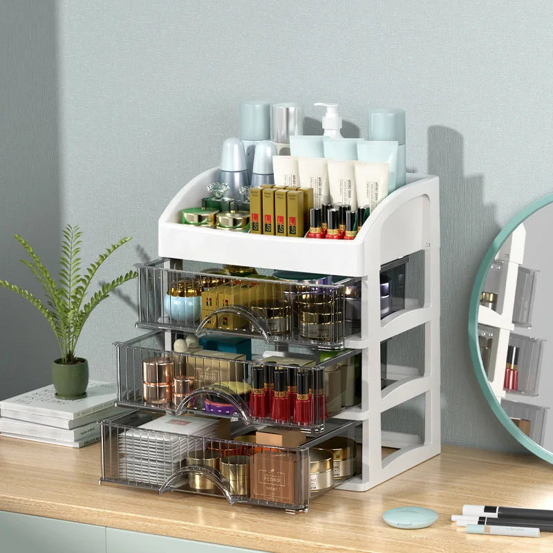 Make Up Large Capacity Organiser Drawer Jewelry Makeup Storage Nail Polish Lipstick Skincare Perfume Organizer Makeup Products Good Vibrations