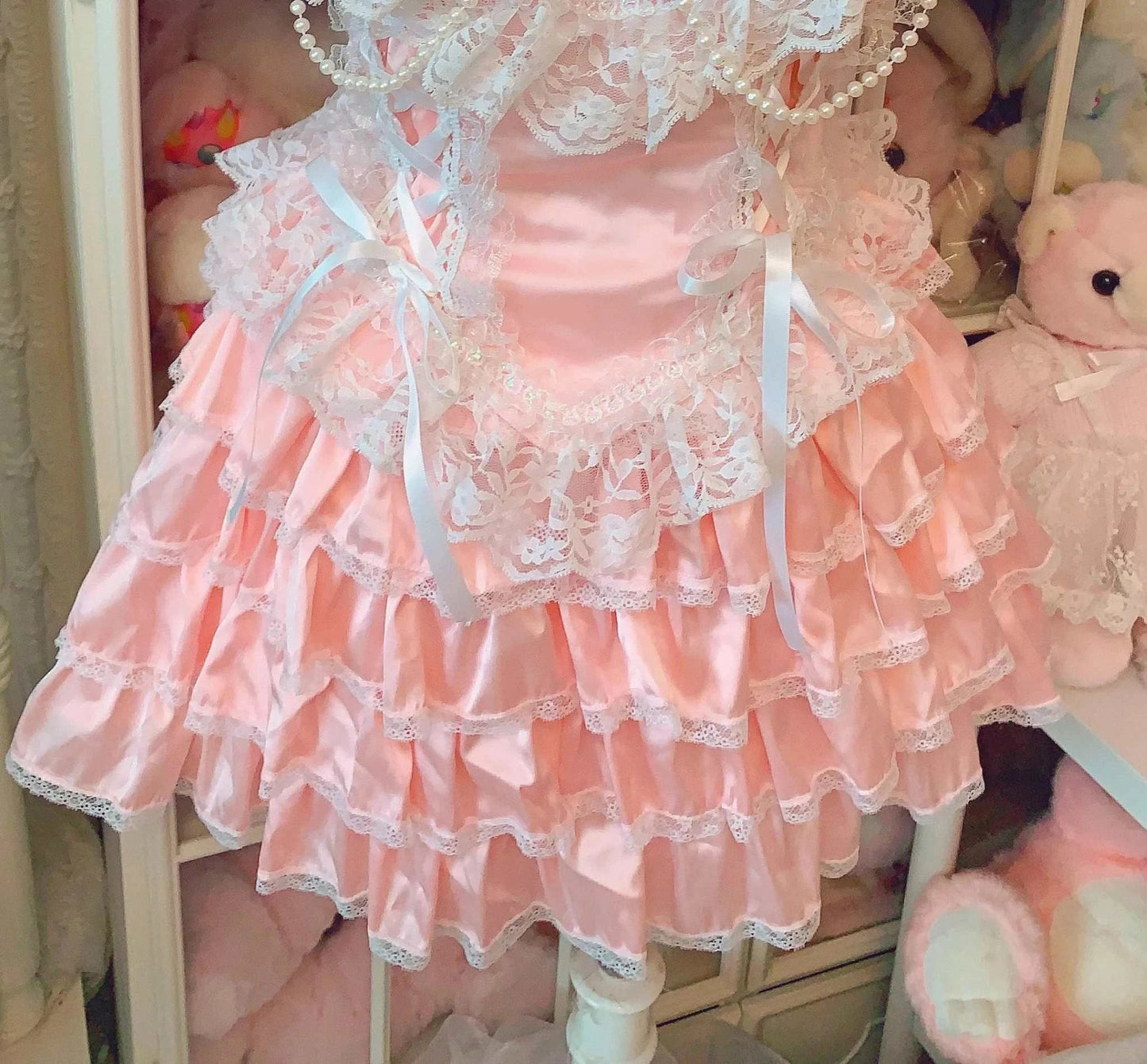 Sweet Cute Heavy Industry Skirt Sets Bow Lace Vest Mini Y2K GOOD Vibrations