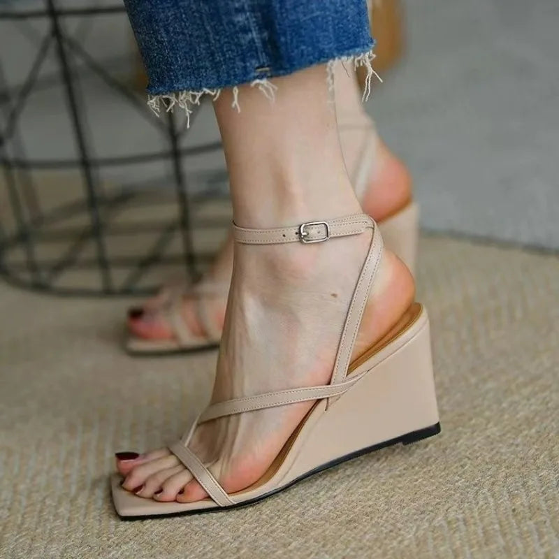 women's sandals for summer 2025 Women Sandals Closed Toe Roman Sandals Women Platform Wedges Sandals Women Sandals Good Vibrations