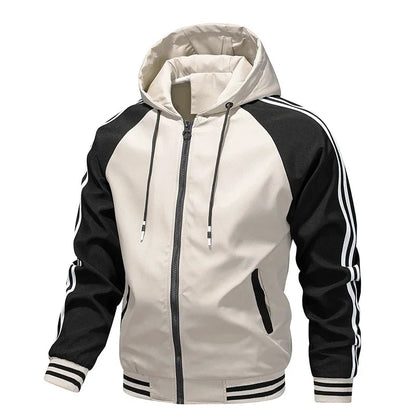 Men's Jacket Autumn Spring Ride High-performance Windbreaker Clothing Motorcycle Jacket Male Motorcycle Coats Windproof Striped Good Vibrations