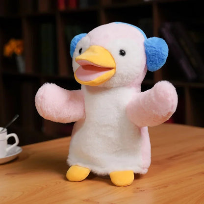 Stuffed Plush Animals Toys Hand Finger Puppet Kawaii Dolls Educational Baby Toys Learning & Education Monkey Tiger Children Gift Good Vibrations