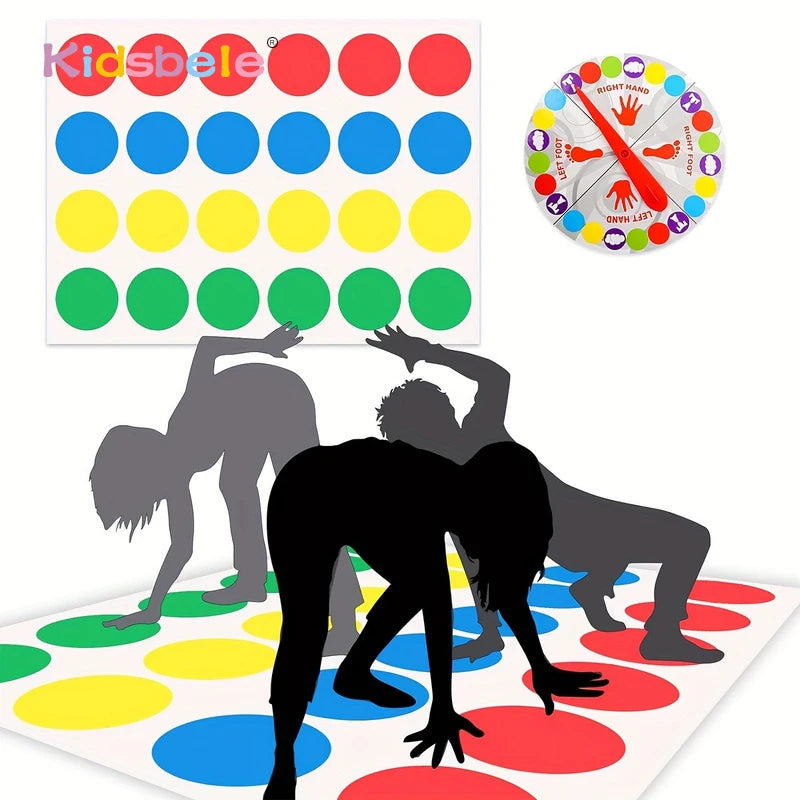 Twister Game Indoor Outdoor Toys Play Mat Funny Family Company Holiday Party Parent-Child Sports Interactive Group Toy Good Vibrations