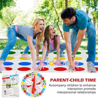 Twister Game Indoor Outdoor Toys Play Mat Funny Family Company Holiday Party Parent-Child Sports Interactive Group Toy Good Vibrations