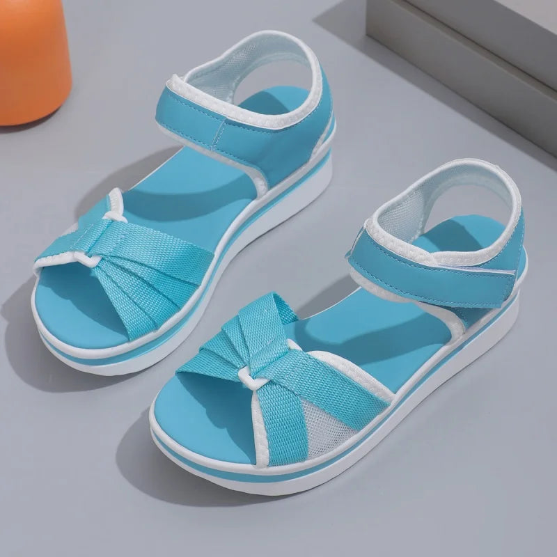 2025 Sandals Women Shoes Summer Soft Shoes Woman Elegant Ladies Shoes Wedge Women's Sandals Party Footwear Women Sandal Female Good Vibrations