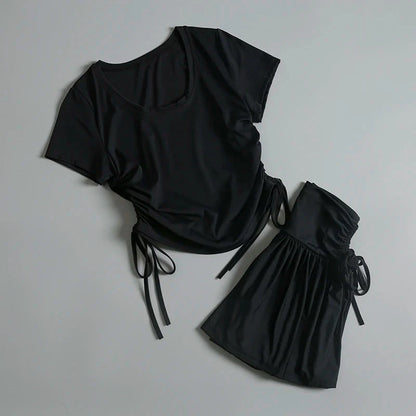 Fitness suit for women in summer quick-drying high-end fashion sexy and beautiful professional morning jogging training Good Vibrations