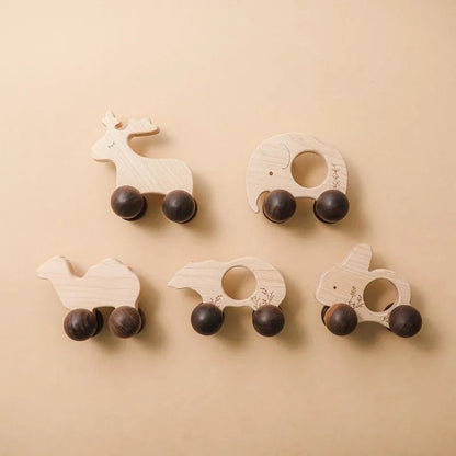 Wooden Cars Toys Maple Diy Crafts for Students Home Activities Montessori Grasping Teething Toy Newborn Birthday Gift Wood Block Good Vibrations
