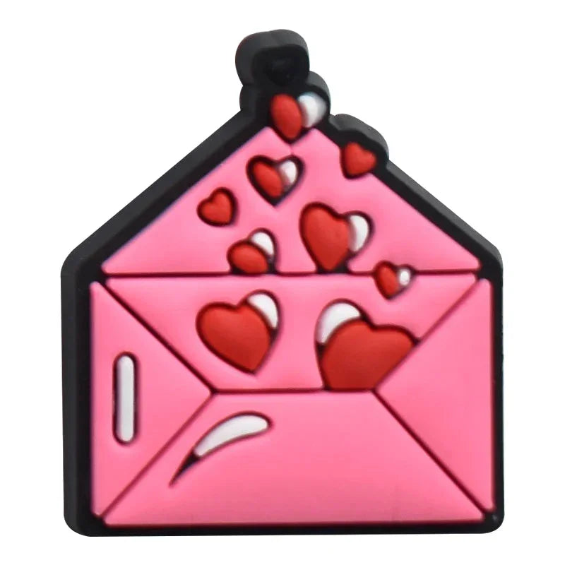 Shoe Charms for Crocs Accessories Angel Of Love Shoes Charm for Croc Decorations Pins Men Accessory Jeans Woman Clogs Clips Good Vibrations