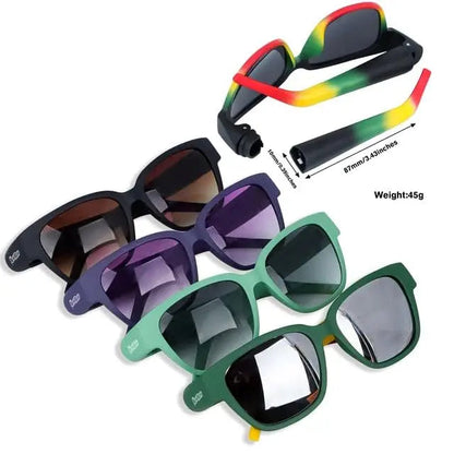 Fashion Sunglasses with Hidden Horn Tube Storage Removable Glasses Holder Rolling Paper Smoking Accessories Good Vibrations Adult Super Store