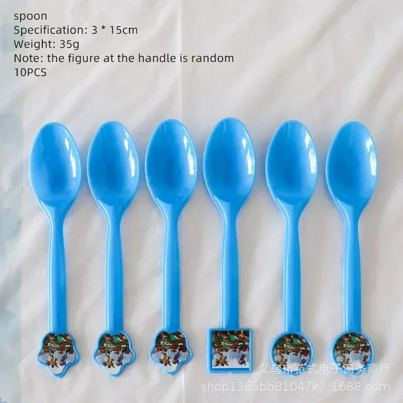 Game Roblox Cartoon Party Theme Birthday Supplies Balloon Banner Cake Topper Tableware Set Decorative Anime Peripheral Gifts Good Vibrations