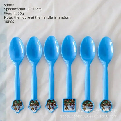 Game Roblox Cartoon Party Theme Birthday Supplies Balloon Banner Cake Topper Tableware Set Decorative Anime Peripheral Gifts Good Vibrations