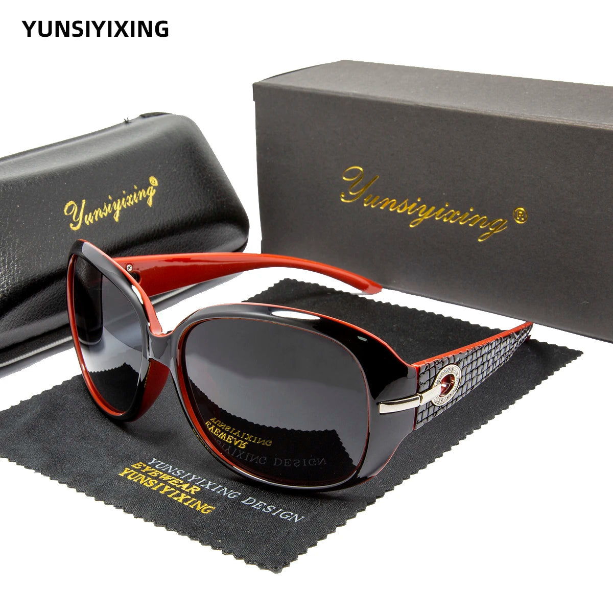 YSYX Polarized Women's Sunglasses Brand Designer Sun Glasses Fashion Classic Big Frame Glass Female Vintage Oculos De Sol ST2012 Good Vibrations
