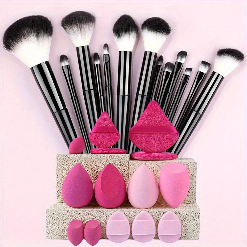 Makeup Brushes 8-29Pcs Makeup Kit Professional Women Cosmetic Soft Powder Brush Eyeshadow Foundation Full Set Travel Beauty Tool Good Vibrations