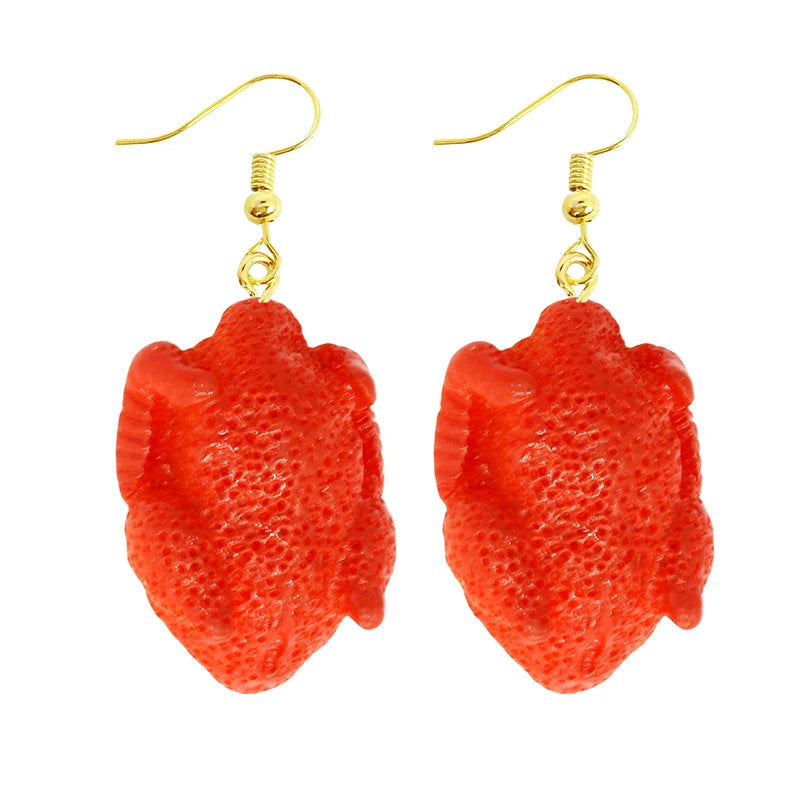 Earrings For Women Girls Cute Foods Hamburg Pizza Chicken Leg Candy Bottle Handmade Candy Kids Funny Resin Good Vibrations Adult Super Store