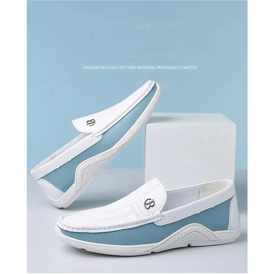 Mens Leather Shoes 2025 Casual Slip on Formal Dress Loafers Breathable Soft Flats for Male Non Slip  Office Work Shoes  sneakers Good Vibrations